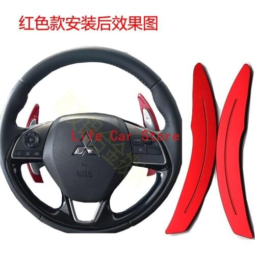 For MITSUBISHI Outlander Eclipse Cross Lancer EVO ASX Aluminum Alloy Shift Paddle Steering Wheel Manual Shift