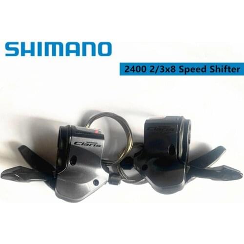 Shimano Claris SL-2400 SL-2403 Trigger Shifter 2x8 Speed 3x8 Speed Road Bike Bicycle Shifter Lever 2400 For Road Folding Bike