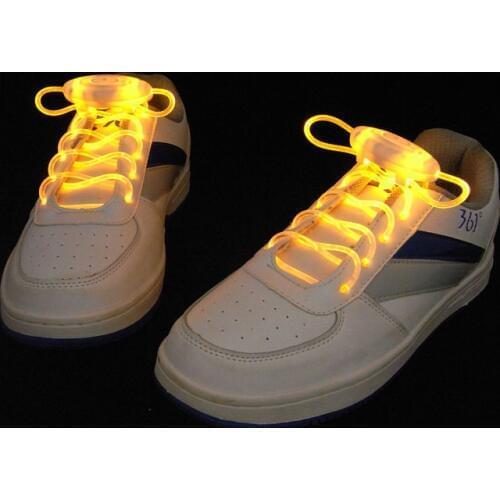 100 Pairs Led Light Luminous Shoelace Glowing Shoe Laces Flashing Colored Neon Shoestrings Chaussures Party Decoration ZA1276