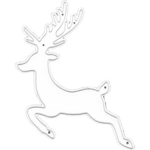 Carbon Steel Christmas deer Cutting Die Embossing Stencil Template Mold DIY Paper Art Handcraft Scrapbook Bookmark Card Decor