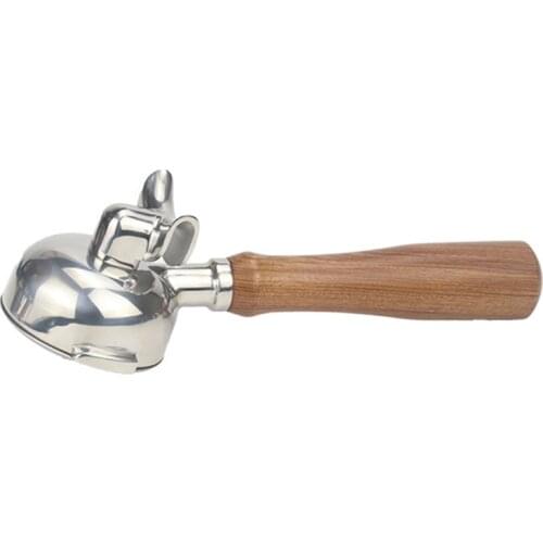 58MM Stainless Steel Coffee Machine Bottomless Filter Holder Portafilter for Rocket Expobar Double Mouth Universal E61