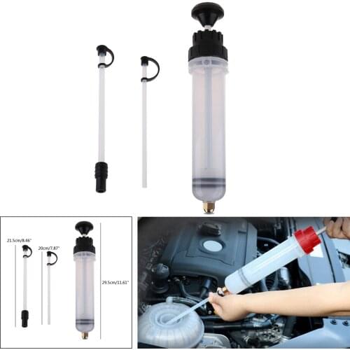 0.21Qt. 7OZ 200cc Car Oil Fluid Extractor Set Filling Syringe Set Hand Pump Tool