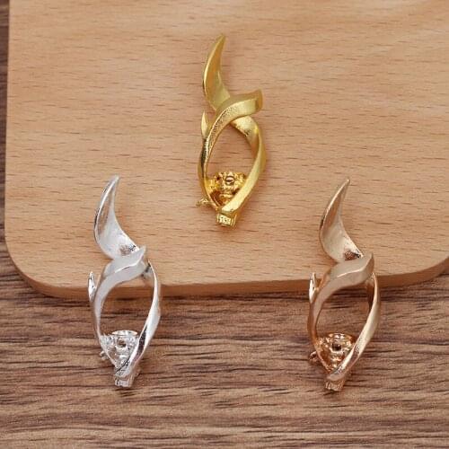 20 Pieces 16*45mm Metal Bead Cap Connectors Handmade Hair Accessories DIY Jewelry Settings