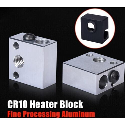 3sets High Quality CR10 Heater Block + MK8 Silicone Sock CR-10 Hotend Extruder For Creality Ender 3 Pro Ender 5 3D Printer