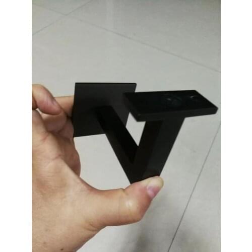 Freeshipping Black color Stainless Steel Handrail Wall Bracket Square Slim for Stair Systems