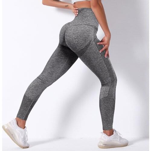 Seamless Leggings Women Sexy Yoga Pants Female Sports Leggins Workout Gym High Waist Tight Solid Push Up Yoga Fitness Leggings