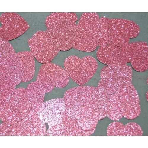 Glitter pink Heart table confettis wedding scatters bridal shower bachelorette engagement party decorations free shipping