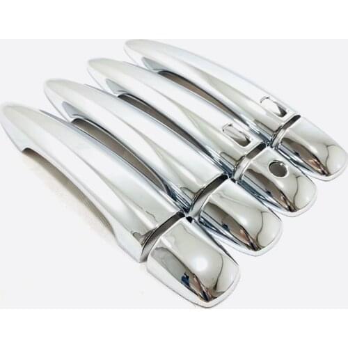 For Nissan Qashqai J12 2021 ABS Chrome Car Door Handle Covers Trim Auto Accessories with Smart Holes 8pcs