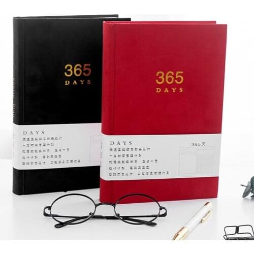 "Peace 365" Flannelette Cover Big Notebook Daily Planner Diary Journal Business Notepad Stationery Gift
