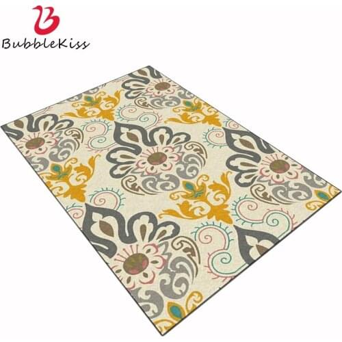 Bubble Kiss 2020 European Pastoral Style Large Floral Living Room Rug Home Decor Bedroom Area Carpet Soft Daughter Room Carpet