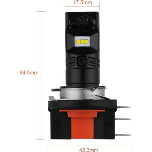 For car 3000LM 120W H15 6000K High Beam CAR Headlight Bulb CSP LED chips LD2261 H15 Canbus Error Free for Mercedes Benz CLA-Clas