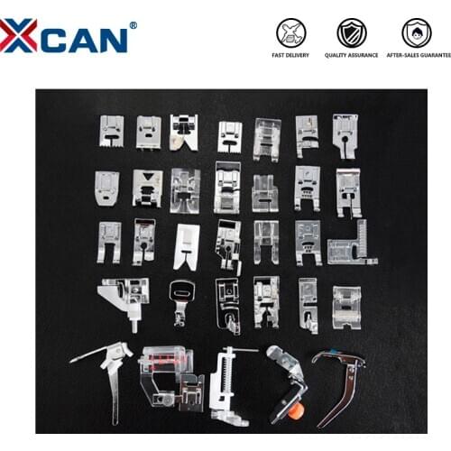 XCAN 32pcs Sewing Machine Foot Presser Feet Set For Brother Singer Janome Braiding Blind Stitch Darning