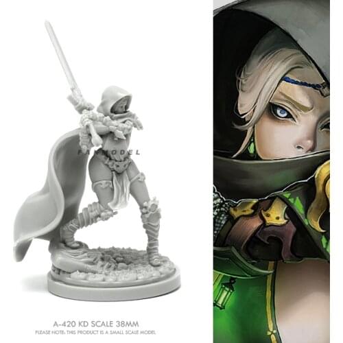 38mm Resin model kits figure beauty colorless and self-assembled A-420