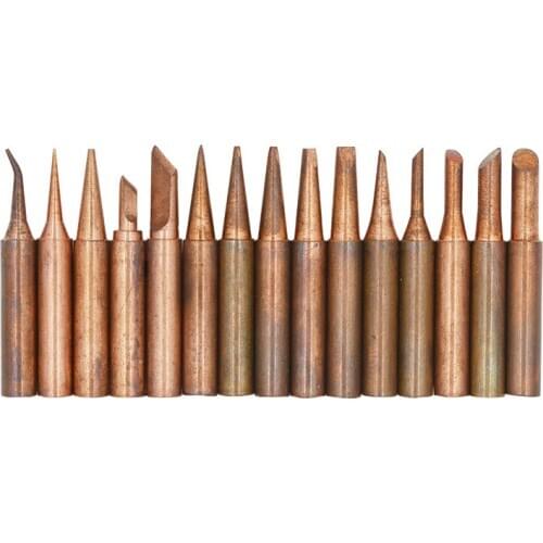 5PCS 900M T Series Pure Copper Soldering Iron Tip Lead-free Welding Sting For Hakko 936 FX-888D 852D+ Soldering Iron Station