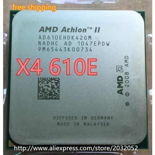 AMD Athlon II X4 610E CPU Processor Quad-CORE (2.4Ghz/ L2 2M /45W ) Socket AM3 (working 100% Free Shipping)