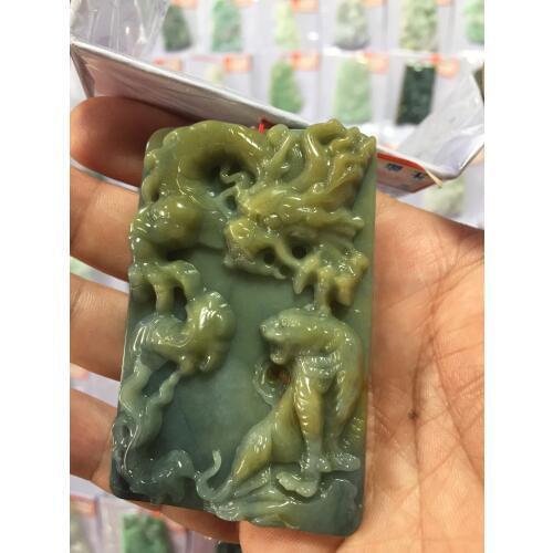 Ragon Tiger Pendant Necklace Natural Primary Color Agate Pendant Wholesale