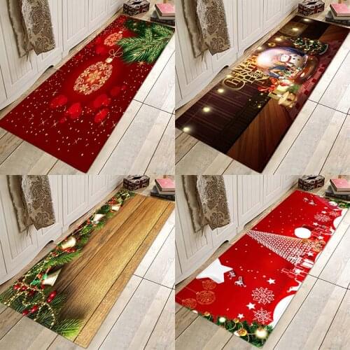 Christmas mat ,Christmas holiday mat, Christmas party mat, home flannel Anti-Slip absorbent soft mat