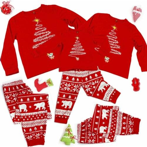 Christmas Deer Pajamas Sets Family Look 2022 Red Plaid Plus Size Men Women Xmas Pjs Toddler Kids Sleepwear Baby Romper Mom Dad