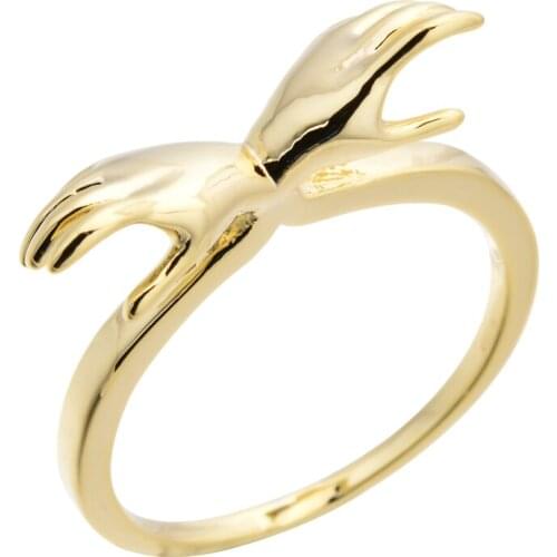 Sweet and Romantic Little Hand Girl Ring, Fashion Jewelry for Women/Girls Wedding Party J Z-036