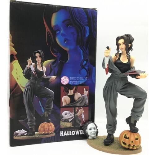 18cm Halloween Michael Myers Kotobukiya Horror Bishoujo Statue John Carpenters Sexy Girl PVC Figure Model Toys Halloween gift d