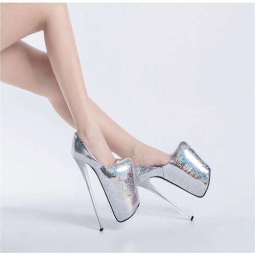 High Heels Pumps Women Shoes 22cm Peep Toe ladies Wedding Shoes Bridal Platform Heels Party Shoes Stiletto Zapatos Mujer Size 47