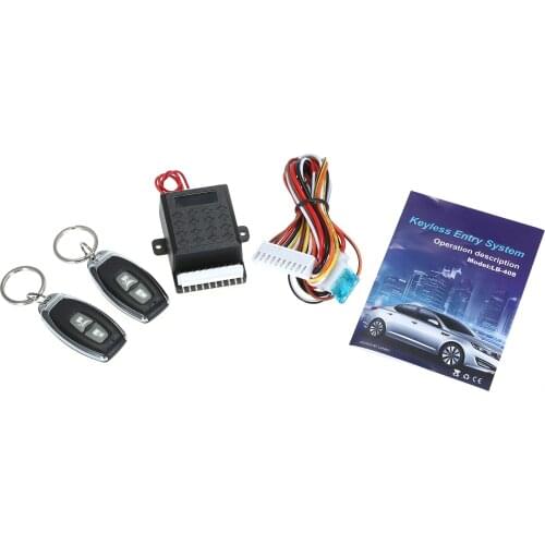 Universal Car Door Lock Trunk Release Keyless Entry System Central Locking Kit With Remote Control Support 1 Million Code Times