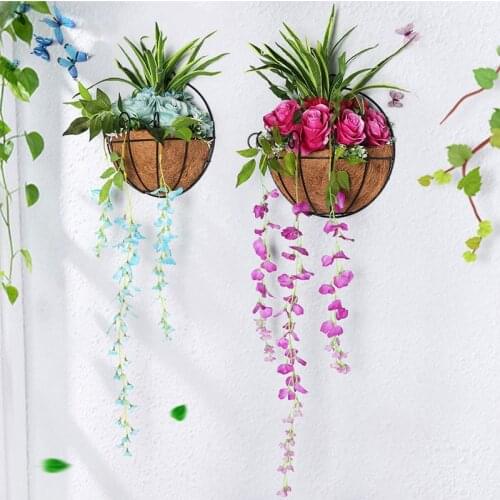Decoration Hanging Flower Pot Semicircle Flower Basket Plant Pot Home Garden Decoration Garten Pflanze Blume Vase Hangenden Korb