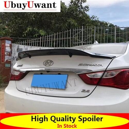 Fit For Hyundai Sonata 2011-2013 ABS / Carbon Fiber Exterior Rear Spoiler Tail Trunk Boot Wing Decoration Car Styling