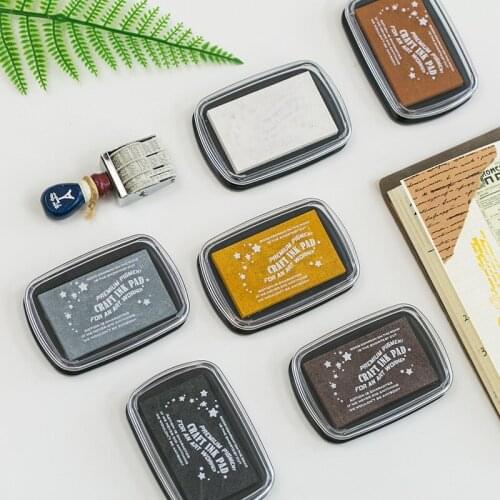 Hight Quality Inkpad 6colors DIY Scrapbooking Vintage Crafts Ink pad Colorful Inkpad Stamps Sealing Decoration Stamp