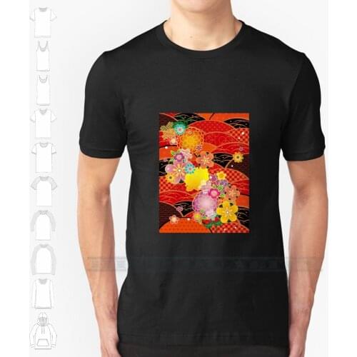 Japanese Kimono 4 Custom Design Print For Men Women Cotton New Cool Tee T Shirt Big Size 6xl Japan Japanese Nihon