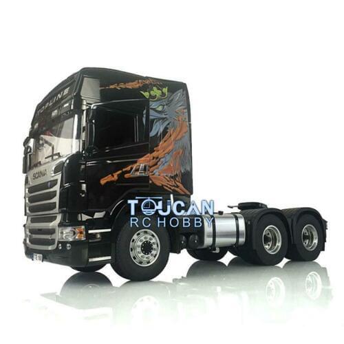 1/14 RC Tractor Truck LESU Sca R730 6*6 Metal Chassis Gearbox Hercul Gripen THZH0930-SMT4