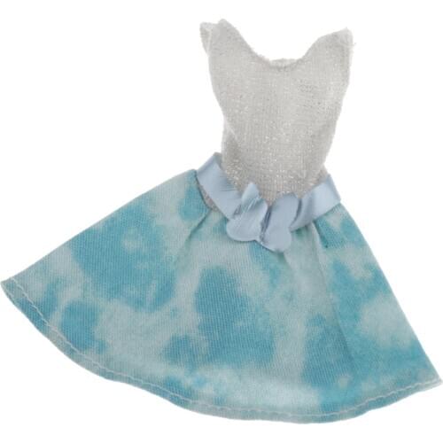 1/6 Dolls Blue Skirt Handmade For Blythe Doll Dress Up Girls Gifts