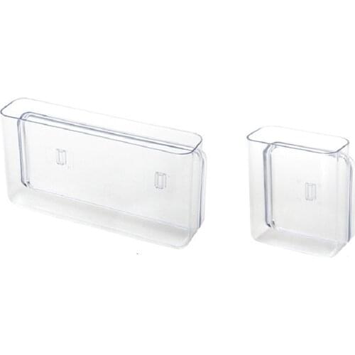 1 Set Transparent Wall Mounted Organizer Storage Box Remote Control Air Conditioner Storage Case Stand Container Rack