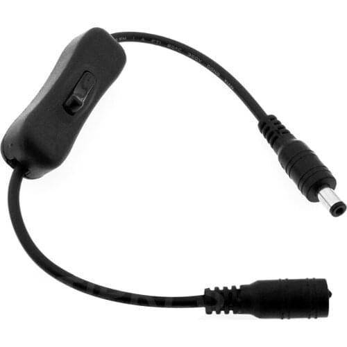 10pcs Light Switch DC12V Female Male Power Cable DC Connector Inline 304 Switch 5V12V24V for LED Strip Light Lamp Wholesale