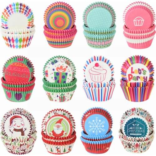100pcs Muffin Cupcake Paper Cups Cake Forms Cupcake Liner for Wedding Christmas Party Kitchen Baking Tray Cake Mold Accessories7