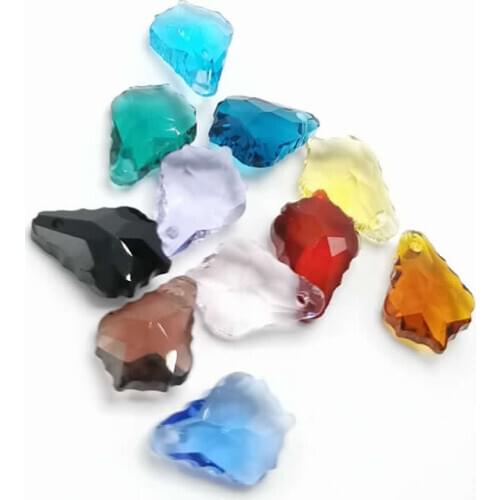 11X16mm 10pcs/lot Crystal Drop Pendant11X16mm Plated Glass Teardrop Beads DIY Crafts Material supplier Jewelry Accessories