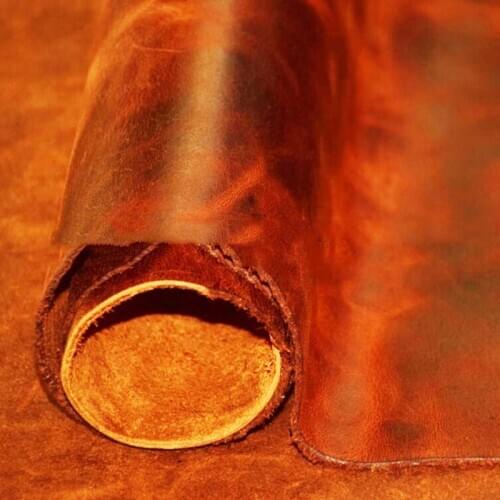 2.0MM Oil wax genuine leather First layer cowhide Crazy Horse Leather for bags shoes belt wallet sofa etc Antique Style cowhide