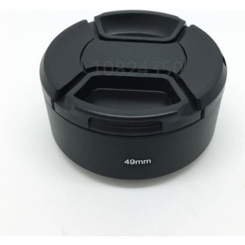 2in1 1set 49mm Metal Standard Lens Hood + 58 mm Lens Cap for Sony 35 / f1.855/1.8 50mm / 1.8 standard focus lens metal hood