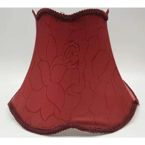 30cm E27 Art Deco Lamp shades for table lamps red/beige/coffee color Fabric lampshade lamp cover for home decoration