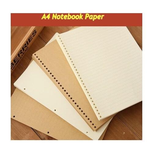 30 Ring Binder Notebook A4 Loose Leaf 3 Ring Spiral Notebook Paper Lined Blank Grid Notebook With Notebook Cover