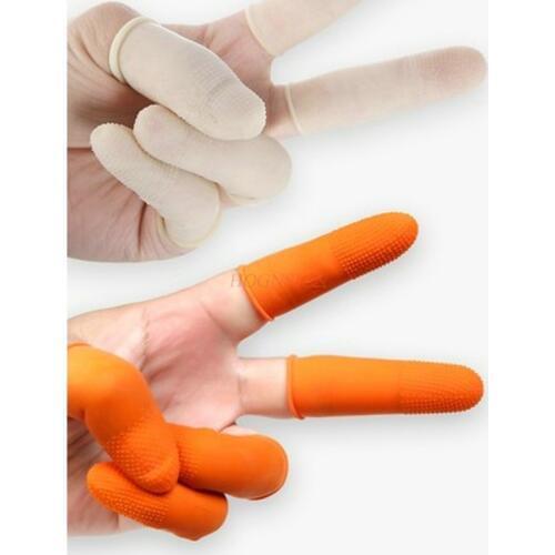 300pcs Thickening Slippery Wear-resistant Latex Finger Sets White Number Paper Rubber Count Money Labor Insurance Sale