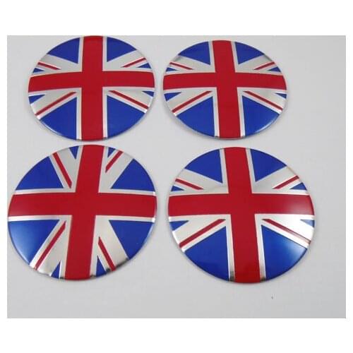 4 x British ENGLAND Flag for car tuning 57mm Wheel Center Caps Hub Cover emblem Bedge