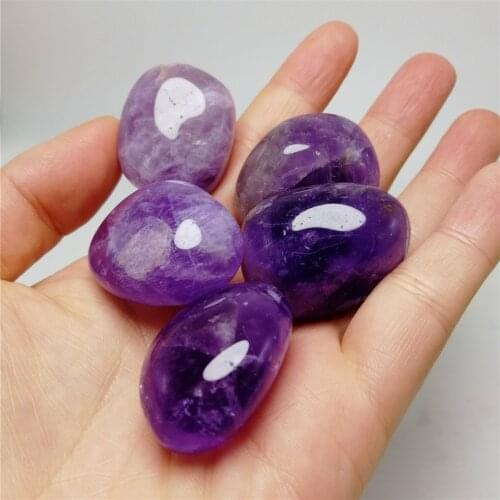 5pcs natural crystal tumbled stone chakra crystal black obsidian green aventurine red jasper amethyst stone