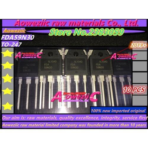 Aoweziic 2019+ 100% new imported original FDA59N30 59N30 TO-247 field effect triode 59A 300V