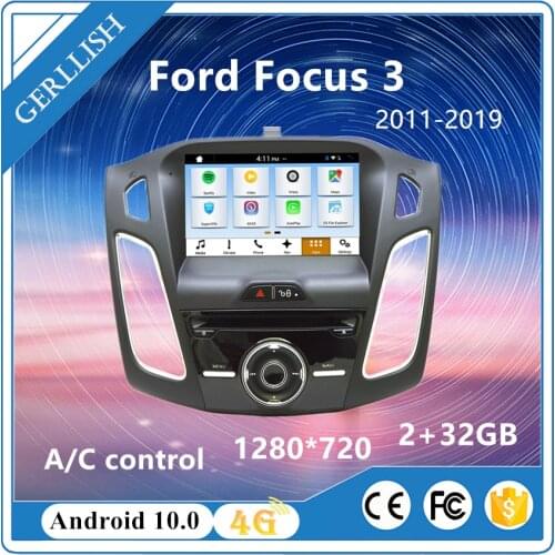 8 "Android Car Radio Multimedia Video Player GPS Navigation Head Unit for Ford Focus 3 2011-2019 2Din DVD with BT Carplay