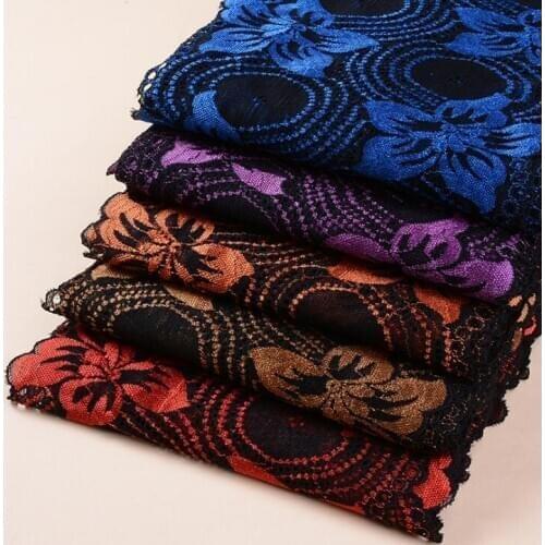 DIY stretchy lace ribbon 2 yards Beautiful 18cm hand work Lace Trim DIY material garment accessories free ship