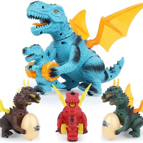 Electric Jurassic Dinosaurio Toy Walking Dinosaur Model Toys T-rex Dinosaurios With Light Sound Figures Kid Toys For Children