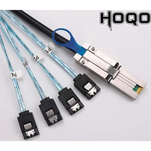 20Pcs Mini HD SAS To SATA Cable 26Pin (Sff-8088) Male To 4 Sata 7Pin Female Cable HostTo 4 Sata Target Hard Disk Data Cable