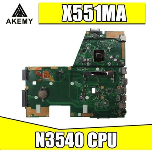 Akemy X551MA laptop motherboard with N3540 CPU DDR3 For ASUS X551MA F551MA X551M D550M original mainboard tested full 100