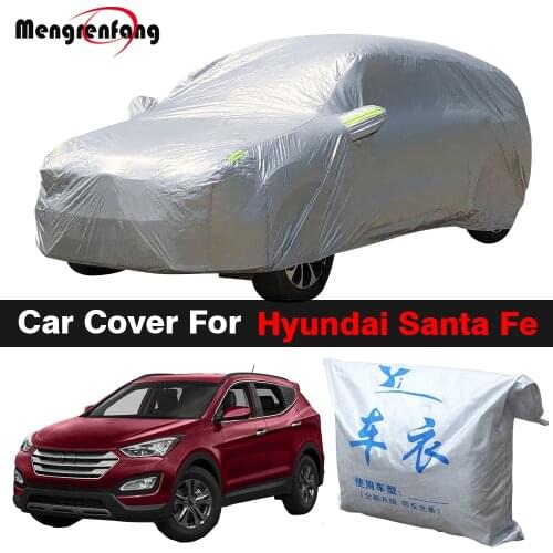 Outdoor Car Cover SUV Sun Shade Anti-UV Snow Rain Resistant Cover Dustproof For Hyundai Santa Fe SantaFe